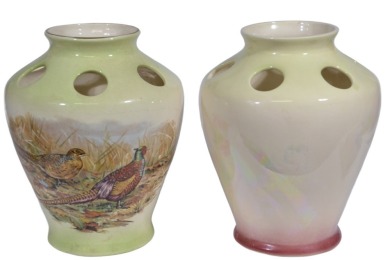 Pates - Large Gladioli Vases x 2