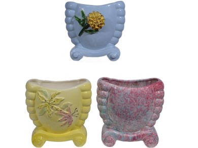 Pates - Art Deco Vases x 3