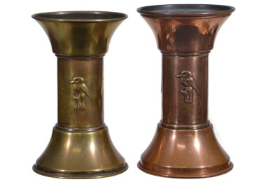 Australiana - Metal Vases x 2