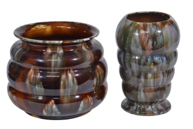 Group Lot - Regal Mashman - Ribbed Vases x 2