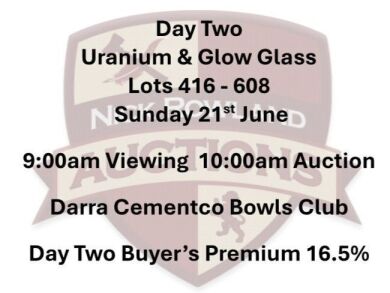 Day Two - 10am Sunday Lots 416 - 608 - 16.5% Buyer Premium