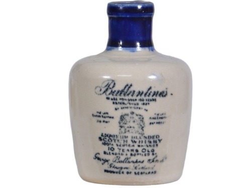 Miniatures- Ballantines Whisky crock