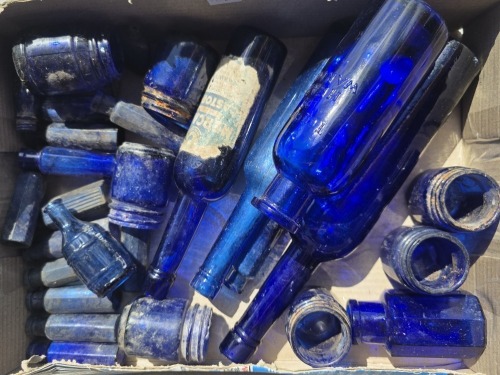 Box Lot - Blue Bottles