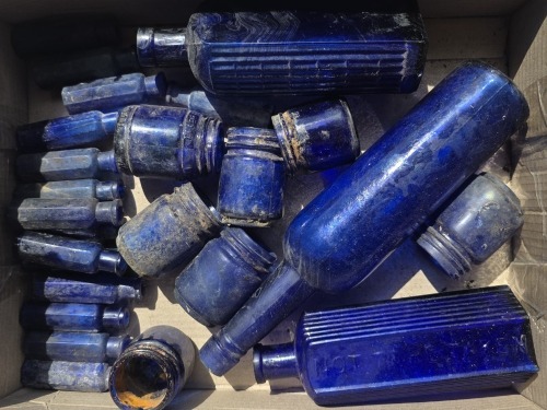 Box Lot - Blue Bottles