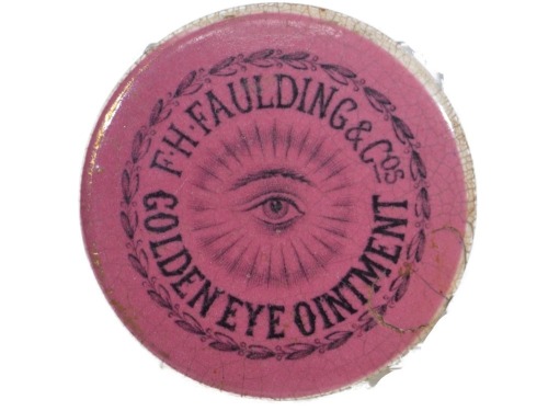 Chemist - Potlid - F. H. Faulding & Cos., Golden Eye Ointment