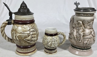 Vintage - Beer Steins X 3