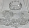 Crystal and cut glass Baskets X 4