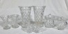 Crystal and cut glass Pairs X 8