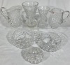 Crystal and cut glass group X 7