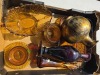 Group Lot - Mixed Glassware, Inc. Amber Depression Glass