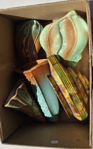 Pottery - Wall Pockets x 5