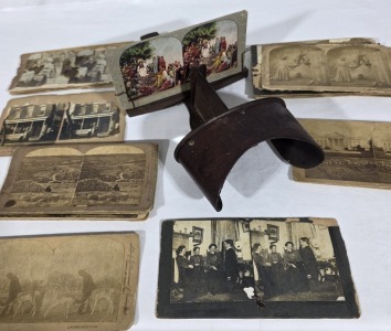 Ephemera - Steroscope with approx. 20 cards