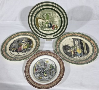 China - Adams Scenic Plates x 4