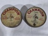 Tobacco Tin - Champion - X 2