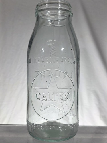 Oil Bottle - Caltex - 1 Quart