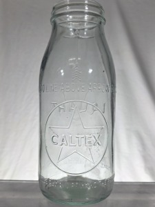 Oil Bottle - Caltex - 1 Quart