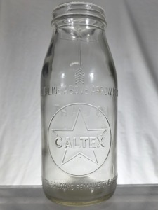 Oil Bottle -Caltex - 1 Quart