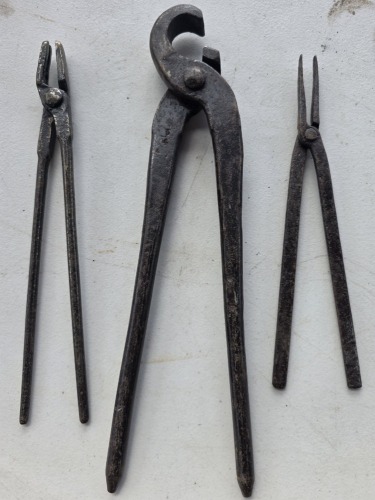 Tools - Forged Black Smith Tools x 3