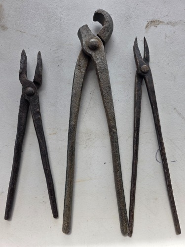 Tools - Forged Black Smith Tools x 3