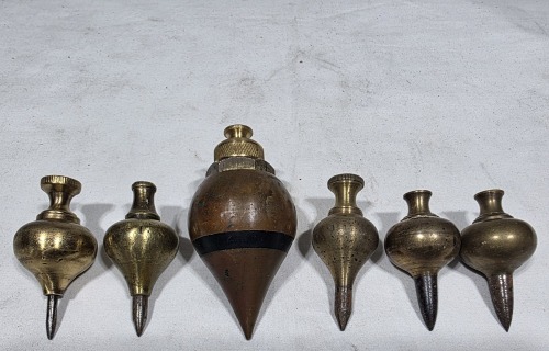 Group Lot - Plumb Bob - Turnip shaped Plumbobs x 6