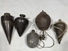 Group Lot - Plumb Bob - Cast plumbobs x 5