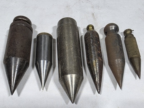 Group Lot - Plumb Bob - Cylindrical plumbobs x 6