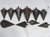 Group Lot - Plumb Bob - Steel Plumbobs x 10