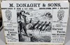 Advertising - Enamel Sign - M. Donaghy & Sons, Geelong and Adelaide