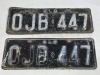 Garagenalia - Number Plates - Matching Plates x 2, QLD