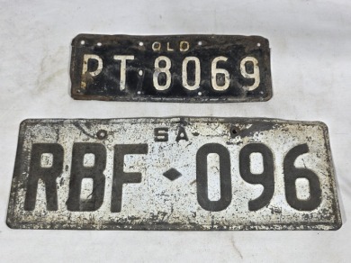 Garagenalia - Number Plates - Number Plates x 2, QLD and SA