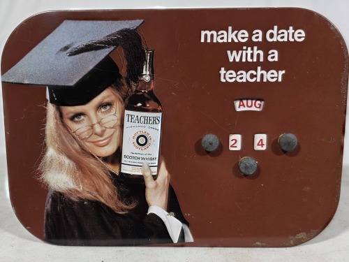 Advertising - Mechanical Calendar - Teachers whisky