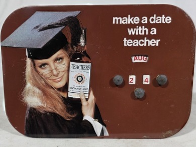 Advertising - Mechanical Calendar - Teachers whisky