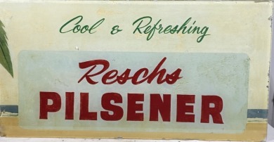 Advertsing - Glass Panel - Reschs Pilsner