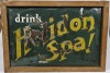 Advertising - Pressed Tin Painted Sign - Helidon Spa (Brisbane)