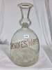 Whisky - Decanter - Thorne's Whisky (dust and fly proof patent) - 2