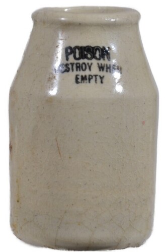 Poison - Rat Poison - "Destroy When Empty"