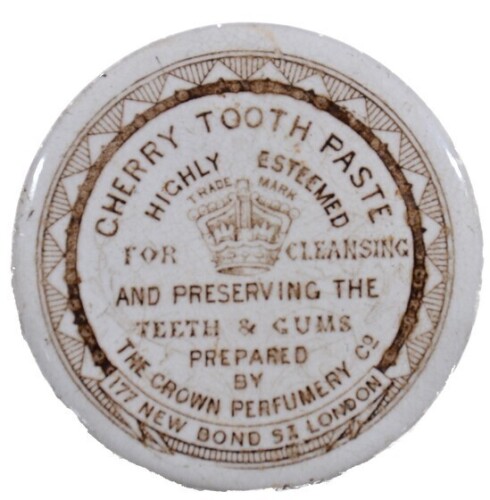 Pot Lid - Crown Perfumery - Cherry Toothpaste