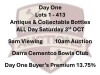 Day One - 10am Saturday Lots 1 - 413 - 13.75% Buyer Premium