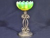 Uranium Glass - Candle Holder - 2