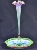 Uranium Glass - Epergne- Single Trumpet - 2
