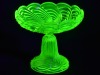 Uranium Glass - Compote - French