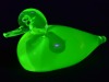Uranium Glass - Murano Glass - Sitting duck