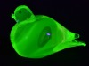 Uranium Glass - Murano Glass - Nesting Bird