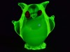 Uranium Glass - Murano Glass - Owl