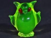 Uranium Glass - Murano Glass - Owl - 2