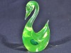 Uranium Glass - Murano Glass - Swan - 2