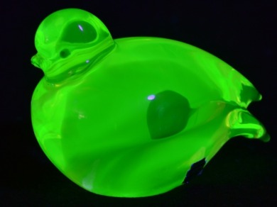 Uranium Glass - Murano Glass - Pigeon