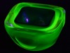 Uranium Glass - Murano Glass - Ashtray