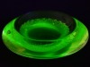 Uranium Glass - Murano Glass - Flying Saucer Bowl