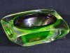 Uranium Glass - Murano Glass - Rectangle Bowl - 2